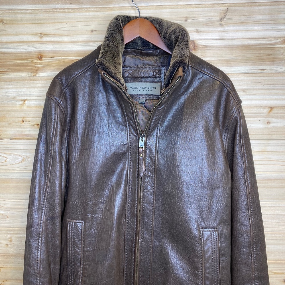 Andrew Marc Mens Leather Jacket